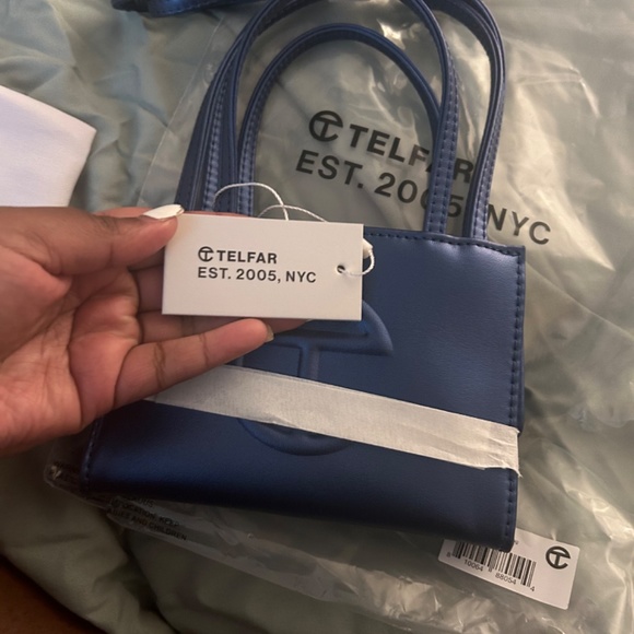 Cobalt Small Telfar Shopping Bag - Picture 4 of 12